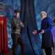 Cuffe with Ian McElhinney, who plays Val-El.